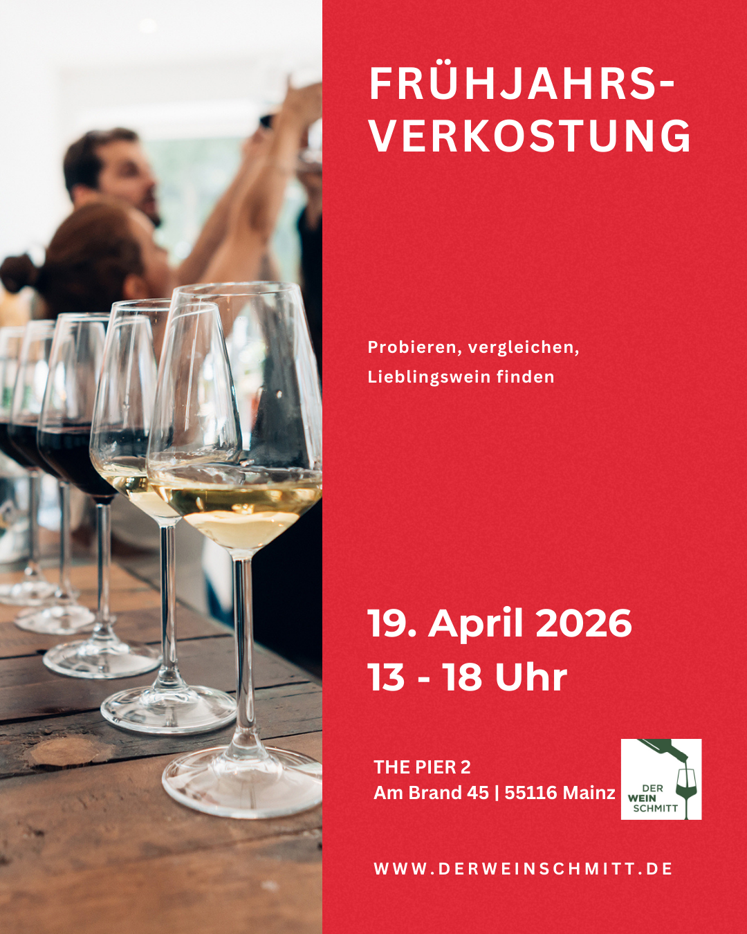Frühjahrsverkostung am 19. April 2026 (1 Person)