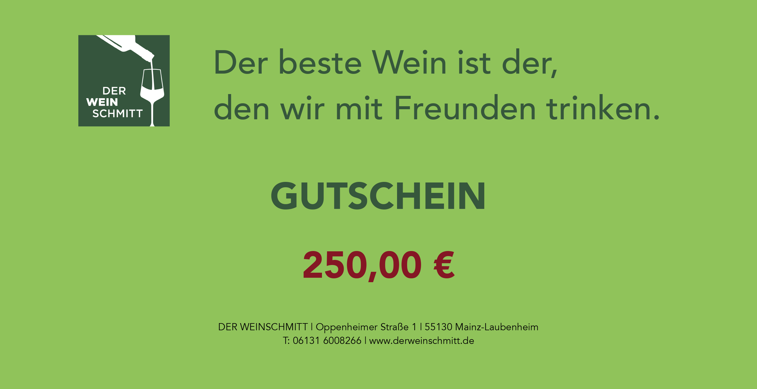 Gutschein 250 EUR 