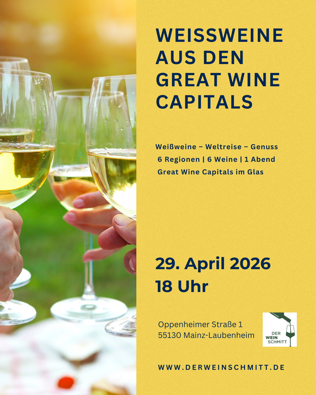 Mainz und Rheinhessen in den Great Wine Capitals | Weissweine (29.04.2026)