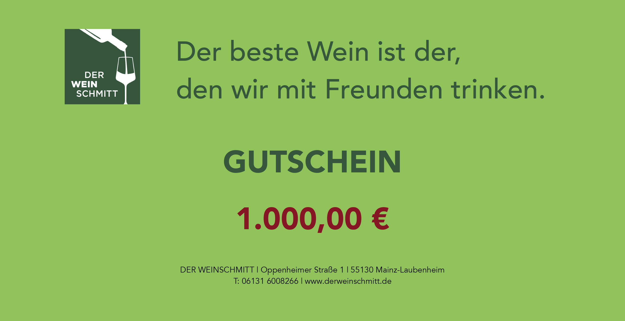Gutschein 1.000 EUR